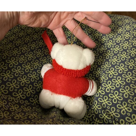 Vtg Teddy Bear San Francisco 49ers Christmas Tree Ornament 36 Merton Hicks - Picture 4 of 6